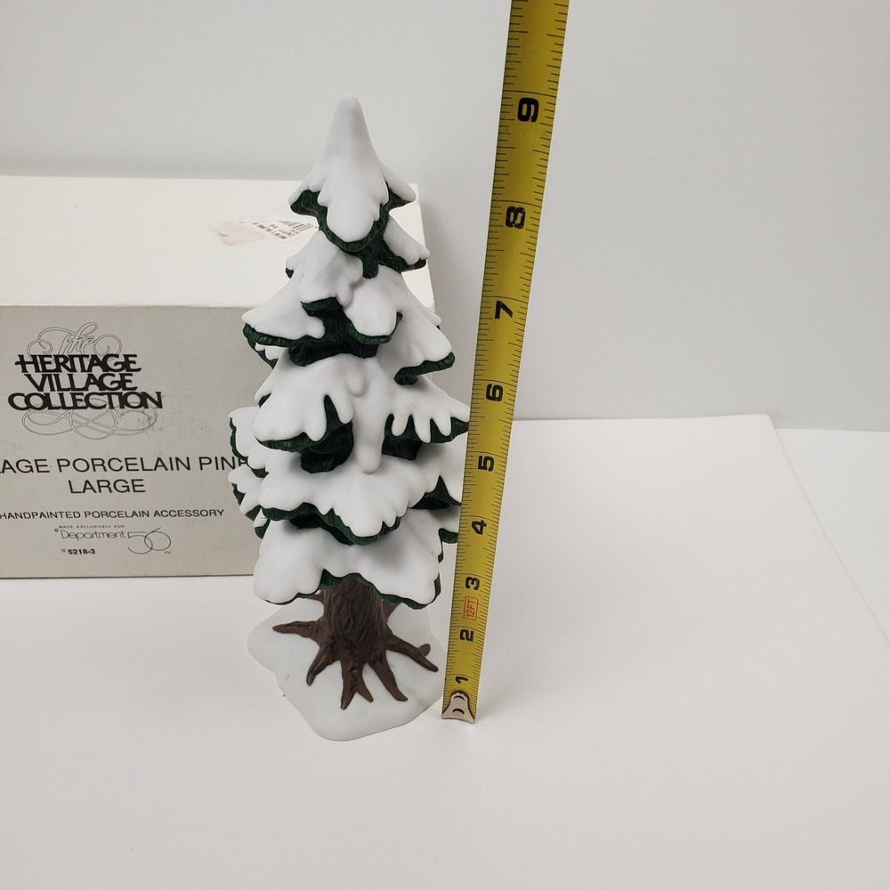 Dept 56 Village Porcelain Pine Large Heritage Village Christmas Tree#5218-3 - Picture 7 of 12